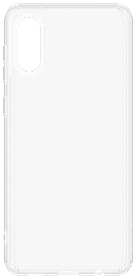 Накладка Gel для Samsung Galaxy A02 (2021), прозрачный, PET синий, Deppa (870063)