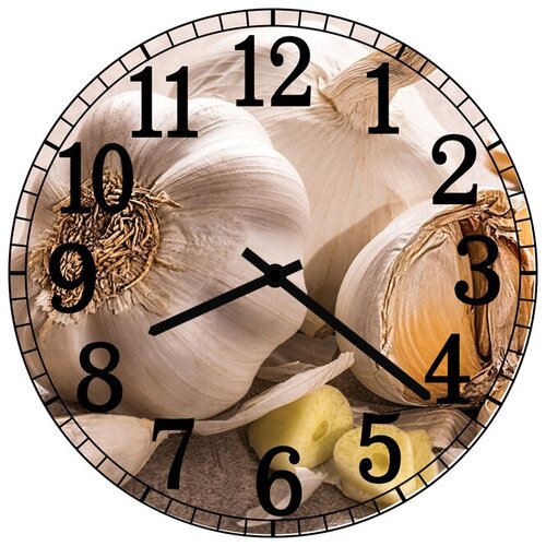 фото Svs настенные часы svs 4001311 kitchen чеснок