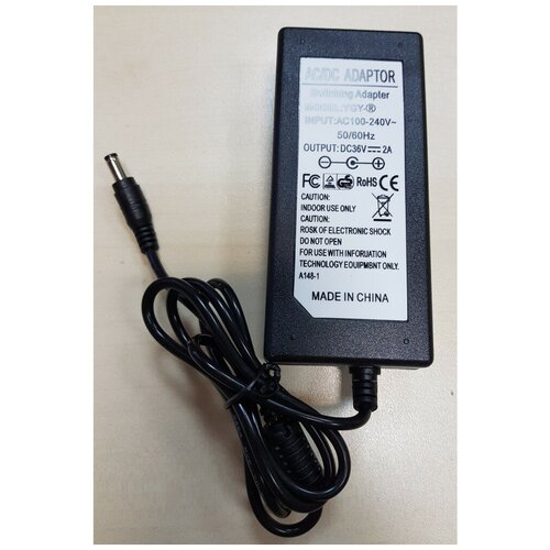 фото Зарядное устройство для гироскутера-сигвея 36v 2a 72w разъем: 5.5x2.5mm, без сетевого кабеля microparts