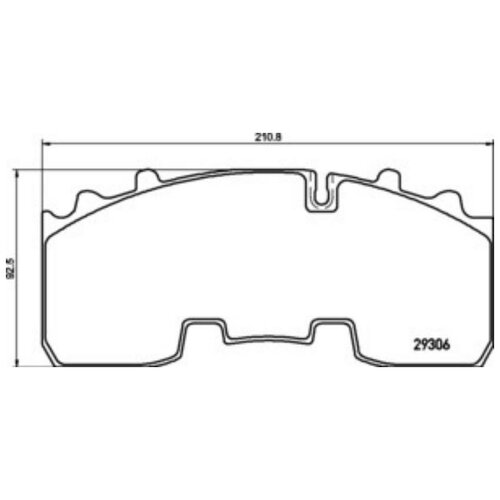 DON CVP092K CVP092K_колодки дисковые 29165/29306 двойной паз \BPW 03, KNORR SB374