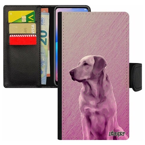 фото Чехол книжка на мобильный apple iphone 7, "лабрадор" спасатель зверь utaupia