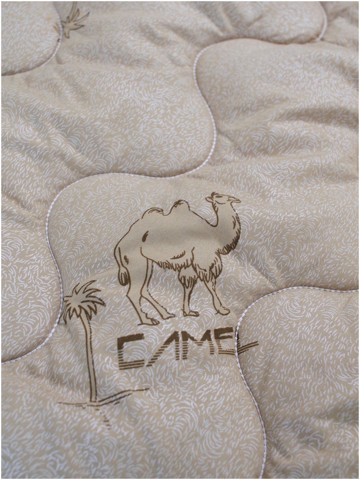 Одеяло SHoff-Textile Верблюжья шерсть 1.5 спальное 140x205 теплое зимнее стеганое 450 г/м2 - фотография № 6