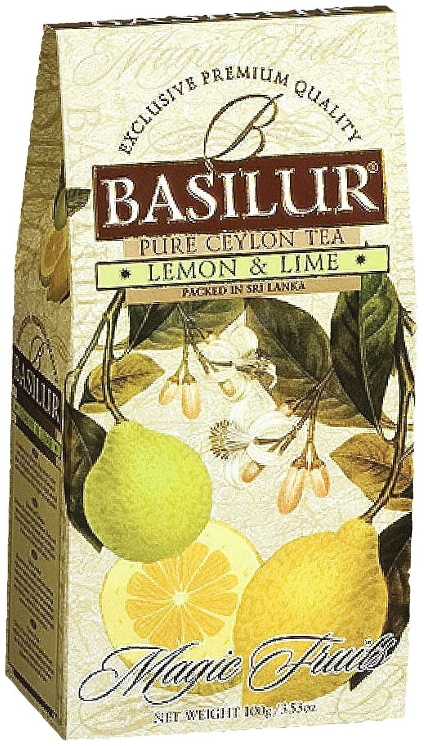Чай черный листовой Basilur Волшебные фрукты "Лимон и Лайм", 100г. - фотография № 10