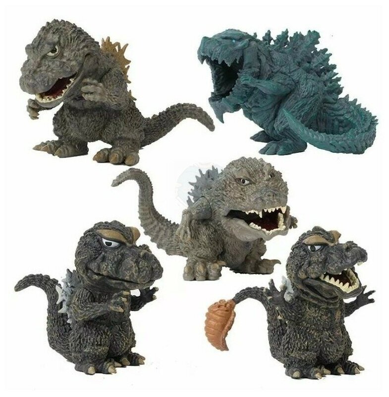 Набор Фигурок Годзилла - Mini-Godzilla (9 см.) 5 шт.