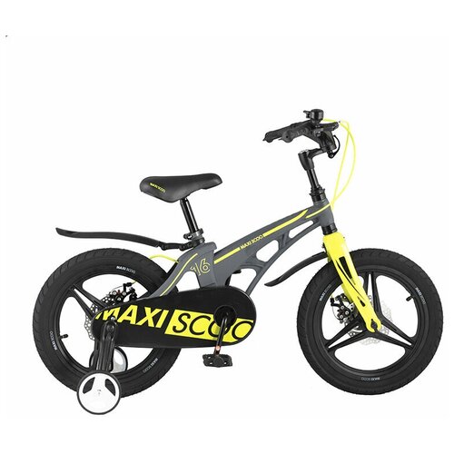 фото Детский велосипед maxiscoo cosmic делюкс 16", серый матовый (2021)