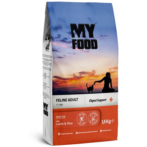 Myfood Корм для кошек Adult Multi-Cat Ягненок рис