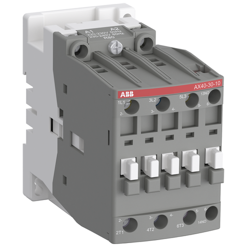 контактор a300 30 11 300а ac3 катушка управления 220 230в ac 1sfl551001r8011 ABB Контактор AX32-30-01-80 32А AC3, с катушкой управления 220-230В АС