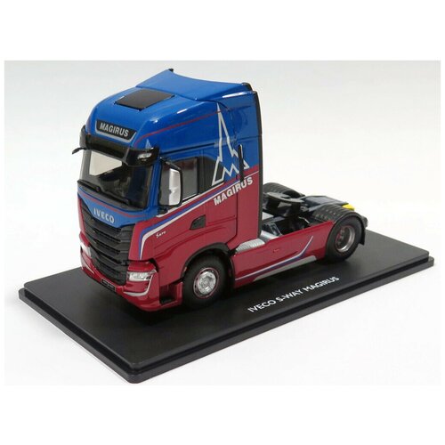 Модель автомобиля Eligor - IVECO S-WAY Magirus, Red/Blue (Красный / Синий), 116620, 1:43