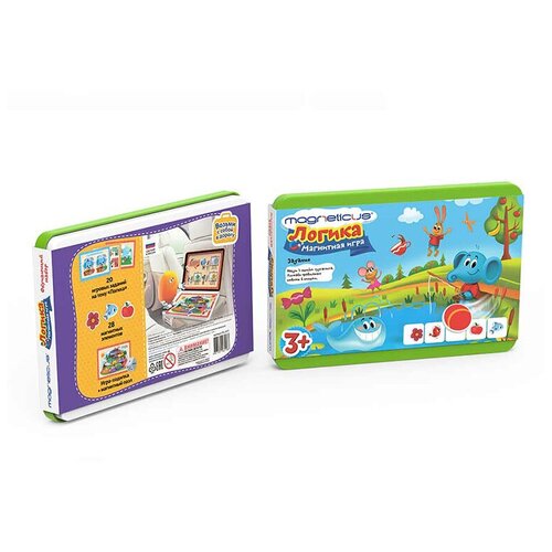 Магнитная игра Magneticus Логика, в металлической коробке