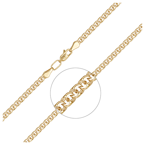 PLATINA jewelry Золотая цепочка 21-2713-050-1130-19, размер 55