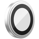 Защитное стекло на камеру BlueO Camera lens Armor metal для iPhone 15 Pro Max 3 шт. Silver (+installer) - изображение