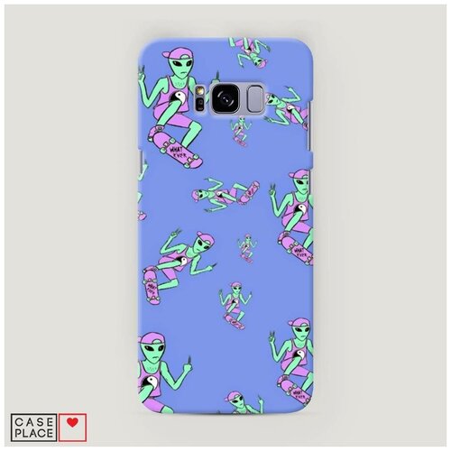 фото Чехол пластиковый samsung galaxy s8 plus ayy lmao скейтер case place