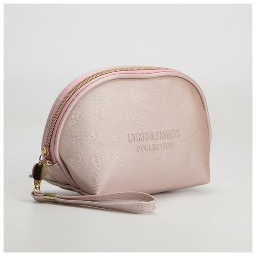 фото Косметичка на молнии, с ручкой, цвет розовый нет бренда