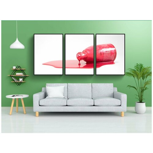 фото Набор модулных постеров для интерьера "задний план, закрывать, цвет" 60x90 см. в тубусе, без рамки lotsprints