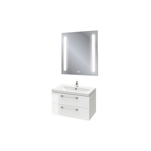 фото Мебель для ванной cersanit lara 80 (тумба с раковиной + зеркало)