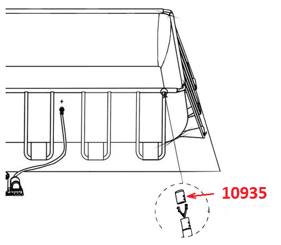 Наконечник опоры на U-балки Intex Rectangular Ultra Frame 10935