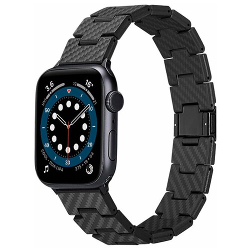 Ремешок Pitaka Carbon Fiber Retro для Apple Watch Series SE/7-1 38/40/41 mm (AWB1002)
