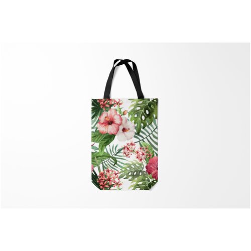 фото Сумка-шоппер / 31х42 см / тренды / цветы таинственный остров burnettie