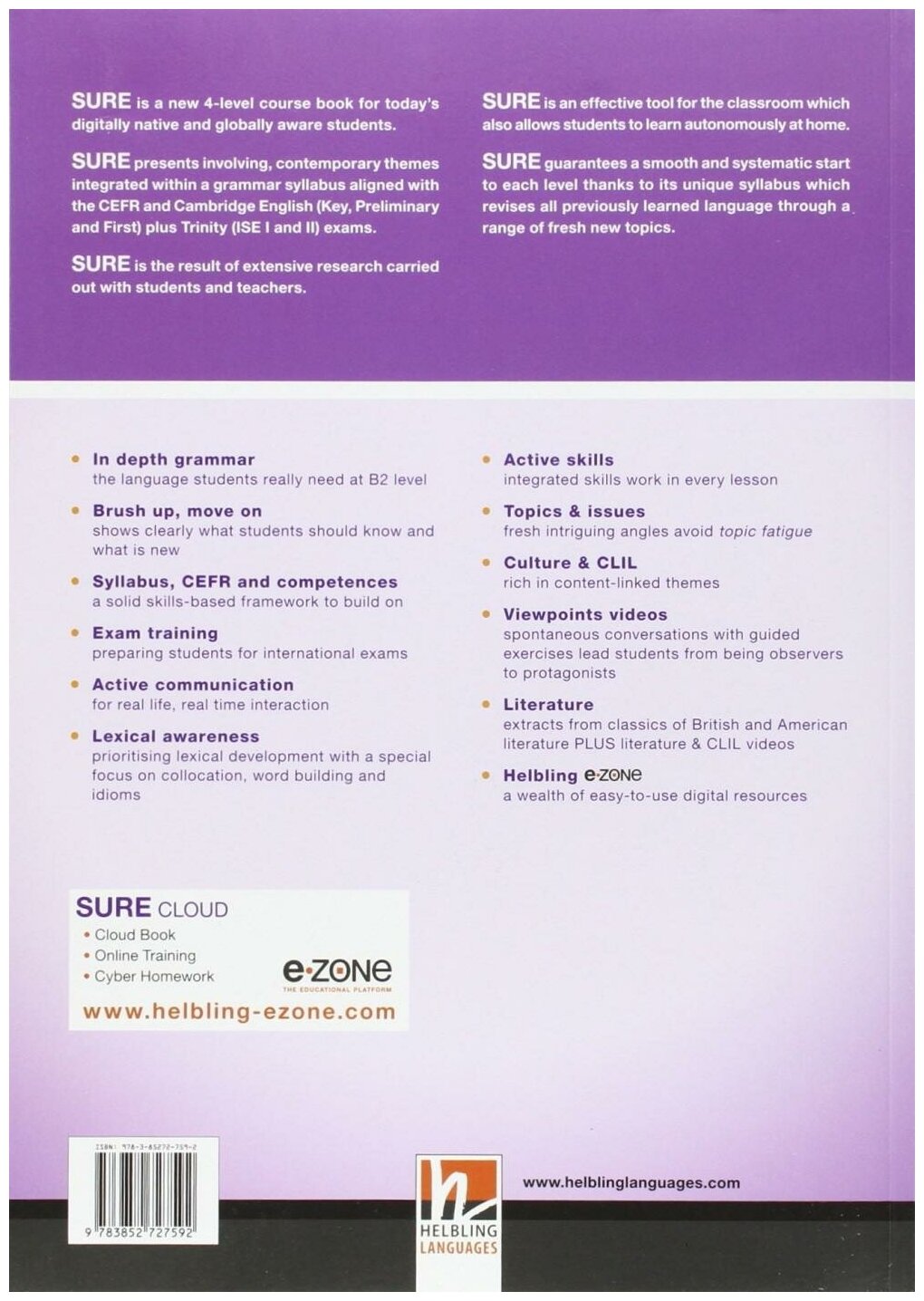 Книга SURE Intermediate Student's Pack (Student's Book + Workbook + e-zone) - фото №2