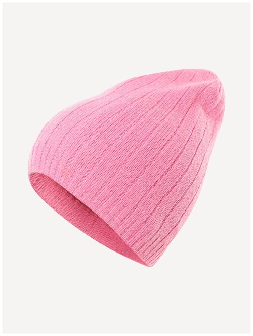 Шапка Baon, демисезон/зима, шерсть, подкладка, вязаная, утепленная, размер 56, розовый