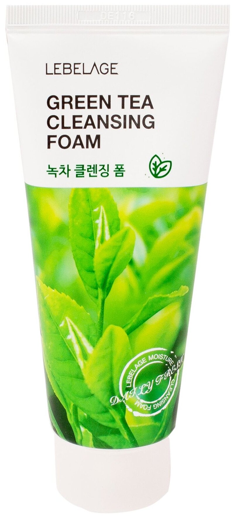 Пенка для умывания с зеленым чаем Lebelage Green Tea Cleansing Foam 100ml - фотография № 1