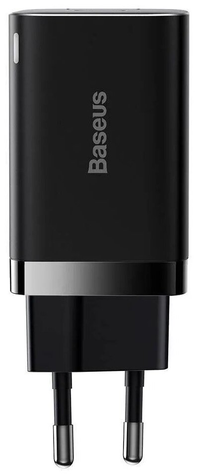 Сетевое зарядное устройство Baseus Super Si Pro Quick Charger USB + Type-C C+U 30W EU Черный (CCSUPP-E01)