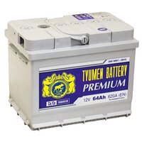 Аккумулятор автомобильный TYUMEN BATTERY PREMIUM 64 А/ч 620 А прям. пол. Росс. авто (242x175x190)