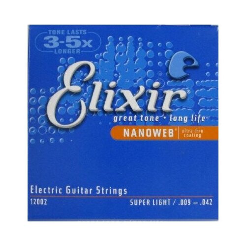 фото Струны для электрогитары elixir 12002 nanoweb