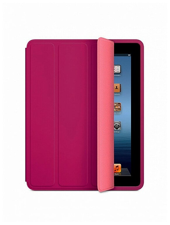 Чехол книжка для iPad 2 / 3 / 4 Smart case, Hot Pink