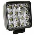 Фара LED mini 84*84*20мм, 12-24V, 19 светодиодов, рассеиваемый свет - изображение