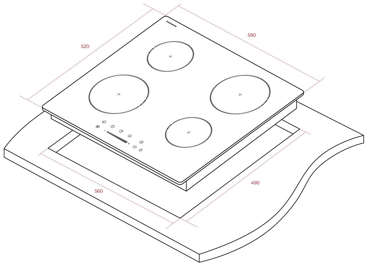 Варочная панель HI20-4N06 THOMSON - фотография № 9