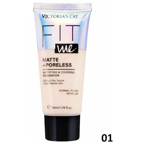 Cat Тональный крем Fit me matte+poreless, тон 01