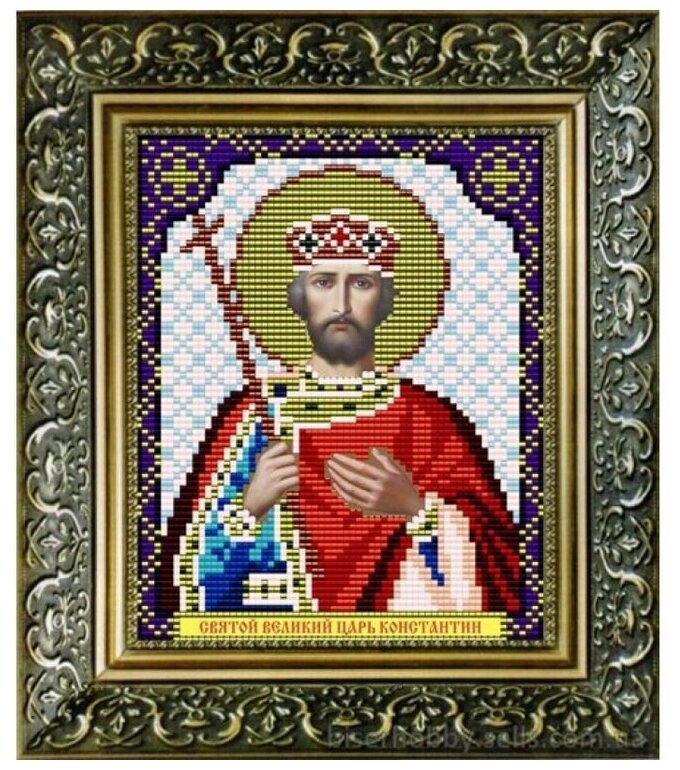 Рисунок на ткани Арт Соло "Св. В. Царь Константин", 13,5x17 см