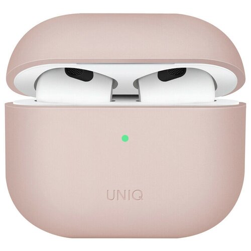 фото Чехол uniq lino liquid silicone для airpods 3, цвет розовый (airpods(2021)-linopnk)