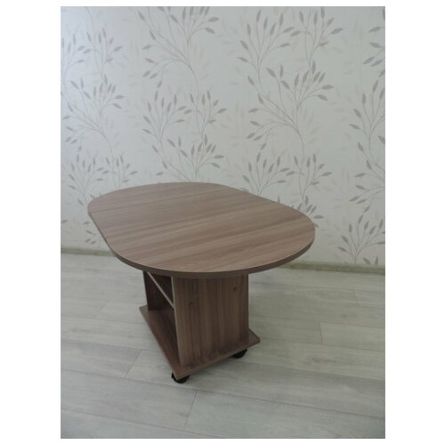 фото Evita/ стол -журнальный ясень шимо тёмный (шоколадный) / столик круглый/ стол маленький/стол раскладной/компактный столик/белый стол/мини стол/стол журнальный