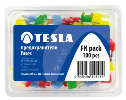 Предохранители Флажковые Мини 100 Шт Tesla TESLA арт. FN pack
