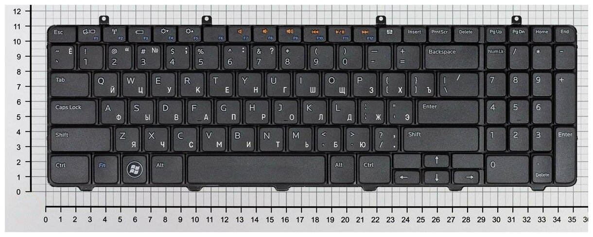 Клавиатура для ноутбука Dell Inspiron 1564 черная