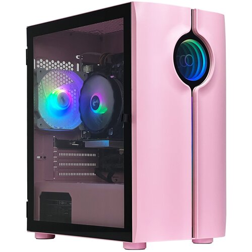 Игровой компьютер Robotcomp Старт Plus Розовый игровой компьютер старт plus white intel core i3 10100f 3 6 4 2 ghz 4 core 16gb ddr4 480gb ssd gt 1030 2gb h410m 400w