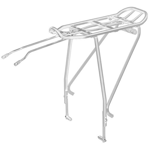 фото Велосипедный багажник задний 26-29" 25кг massload cl-612 для дисковых и v-brake тормозов серебристый