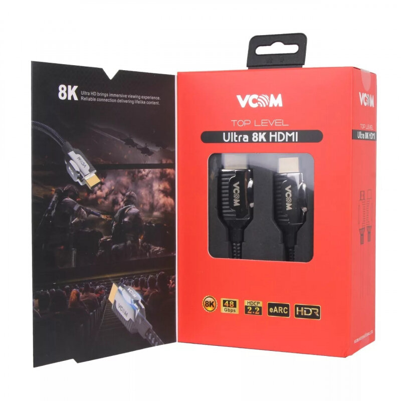 Кабель интерфейсный HDMI VCOM 19M/M,ver. 2.1, 8K/60Hz 3m - фото №10