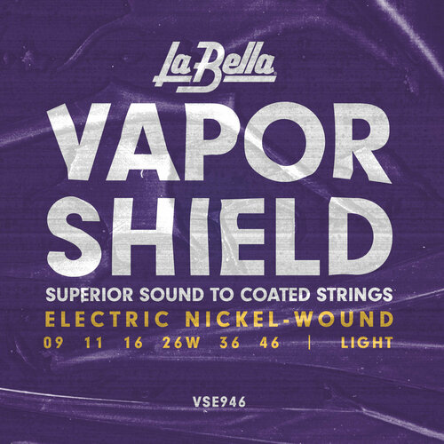 Струны для электрогитары La Bella VSE946 Vapor Shield 9-46 струны la bella vse942 vapor shield 9 42 для электрогитары