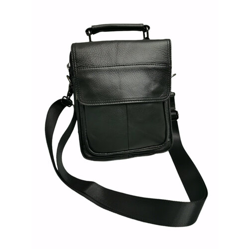 фото Сумка мессенджер 072xs black 072xs black, фактура гладкая, черный нет бренда