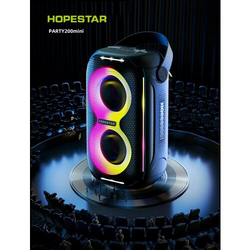 Колонка портативная беспроводная Бумбокс Hopestar / Аудиосистема Bluetooth Hopestar BoomBox Party mini