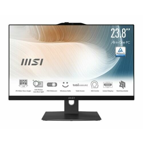 Монитор 238 MSI Modern AM242P 12M-251XRU 9S6-AE0711-251 i5-1240P8GB512GB SSDnoDVDIris Xe GraphicsCamBTWiFinoOSblack 9820200₽
