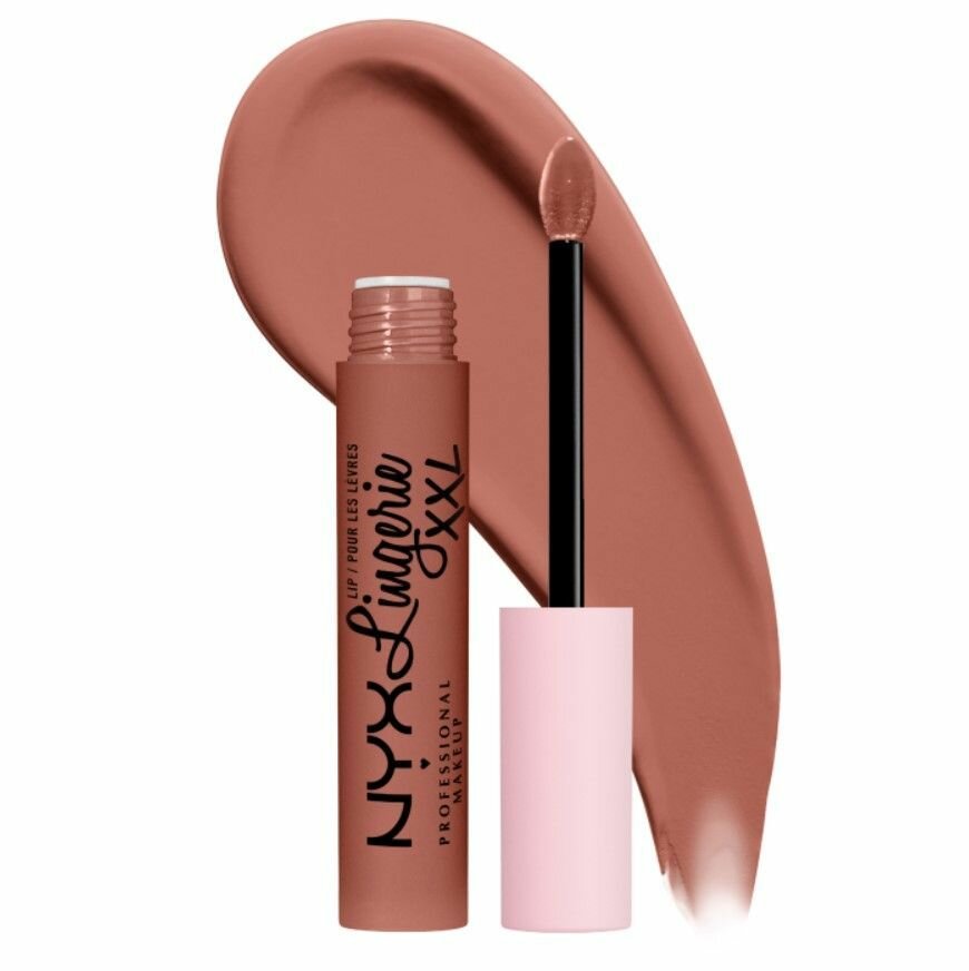 NYX Professional Makeup, Жидкая матовая помада для губ "LIP LINGERIE XXL", оттенок 25, CANDELA BABE, 4 мл