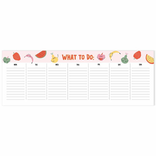 Расписание уроков планер BeSmart 28л склейка недат 105х297мм, Juicy N3775