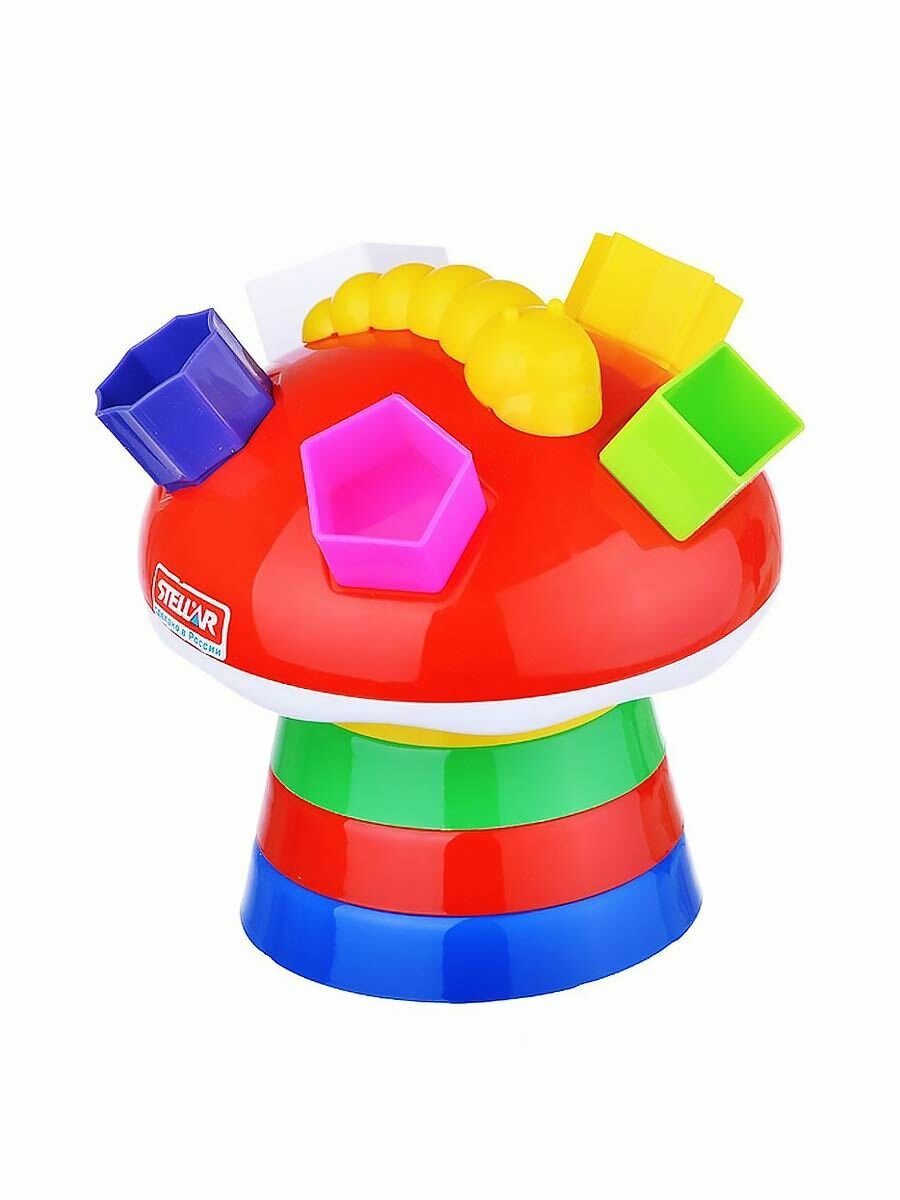 Логическая пирамидка-сортер Гриб Stellar 01336 — фото 1