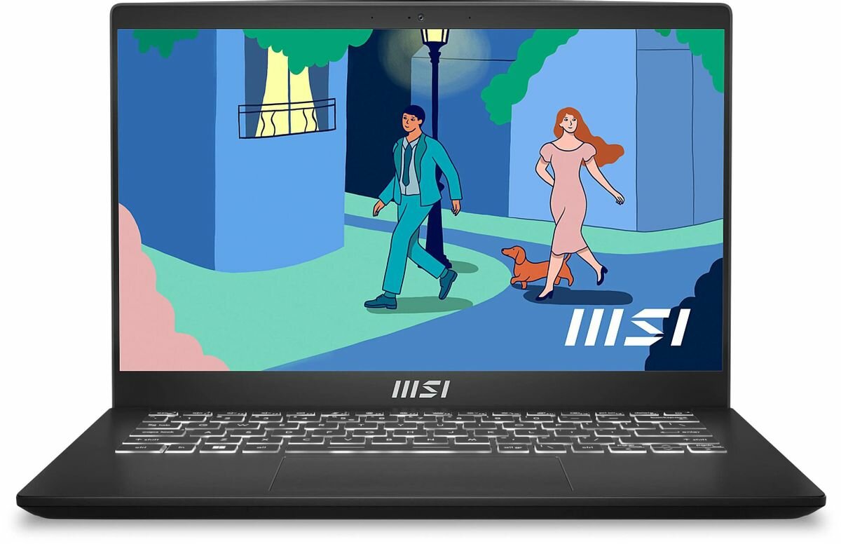 Ноутбук MSI Modern 14 C7M-250XRU 9S7-14JK12-250 14" IPS AMD Ryzen 5 7530U 2ГГц 6-ядерный 16ГБ DDR4 512ГБ SSD AMD Radeon Free DOS ч