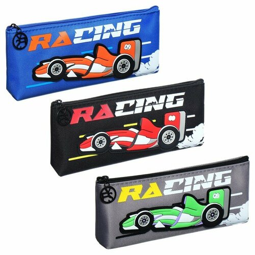 Пенал школьный на молнии Машина микс 1023₽