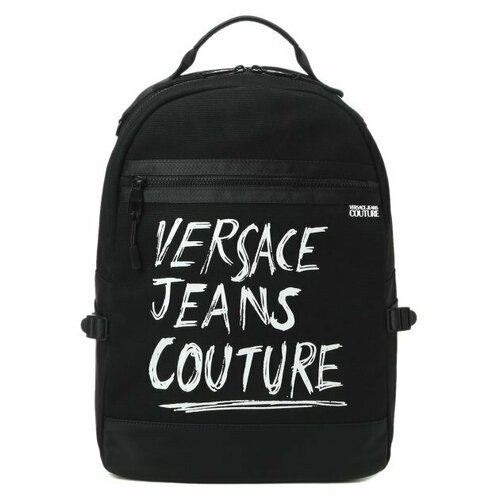 Рюкзак Versace Jeans, черный рюкзак с принтом и декоративной пряжкой versace jeans